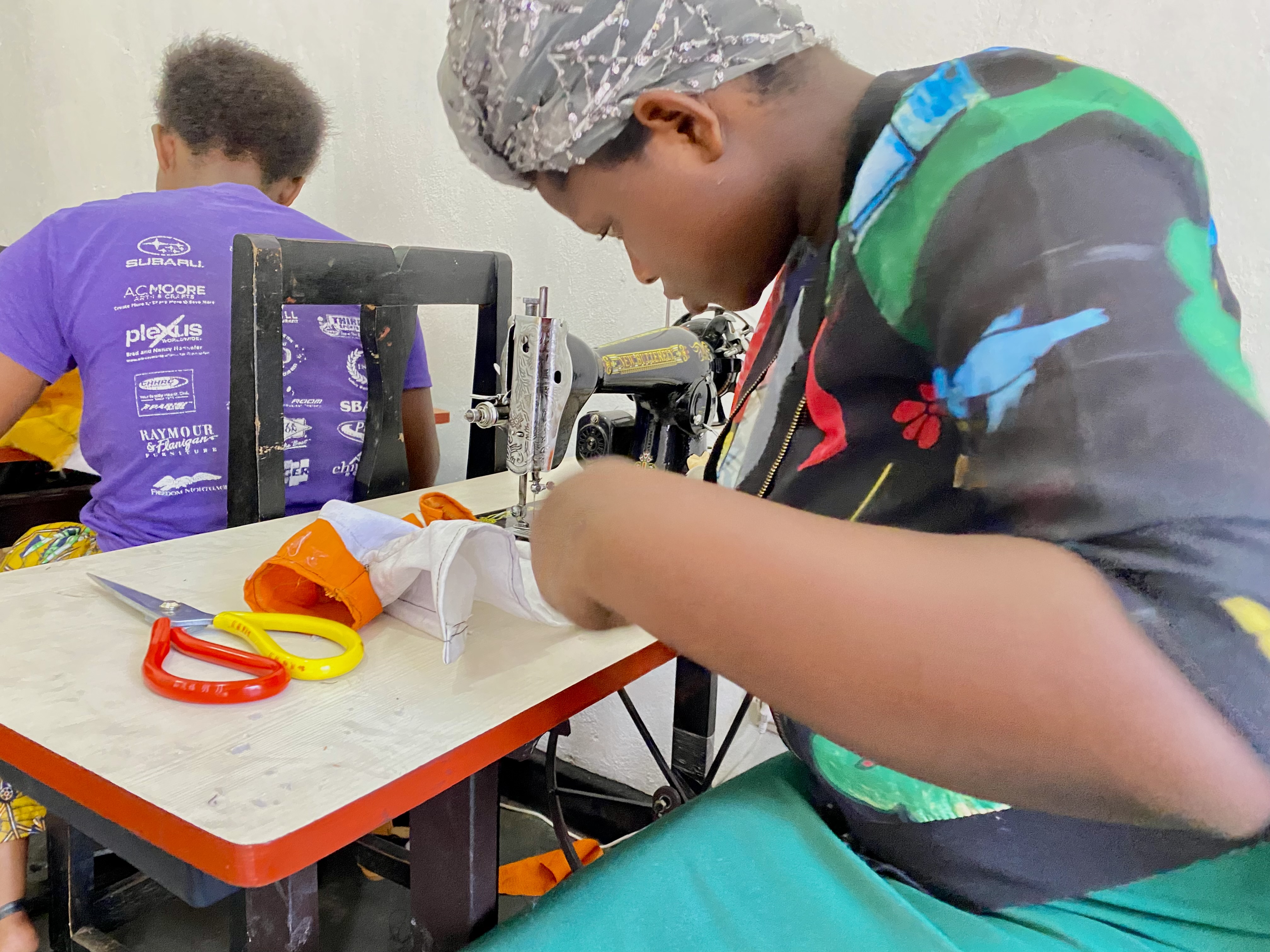 Teen Mothers Sewing Program